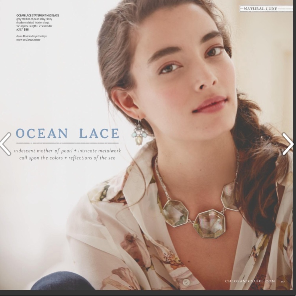Chloe + Isabel Ocean Lace Collar Necklace